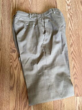 MaxMara Beige/Tan Wool Blend Trousers